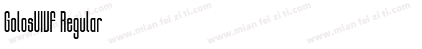 GolosUIVF Regular字体转换